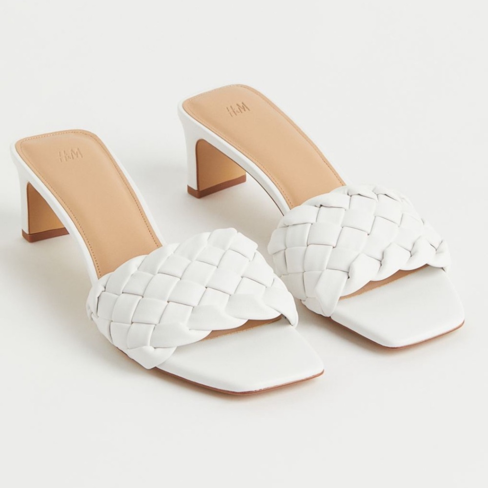 H & M Woven Slip On Sandals size 10 - NWT